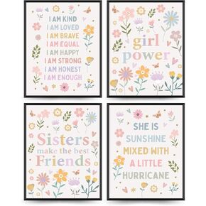 Wheatwin Playroom Decor, Long Live Boyhood Wall Art Prints Set of 4, Boy Room Decor, Sage Green Dinosaur Playroom Boy Nursery Decor, 8x10 (Unframed)