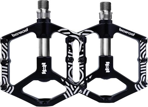 Road Bike Pedals Non-Skip, Aluminum Bicycle Pedals Clipless, Lightweight MTB Pedals Flat w 9/16" Silver Axel, Youth Mountain Bike Pedals w 12Pins for City Commuter BMX Tricycle Bike Pedals in Saudi Arabia