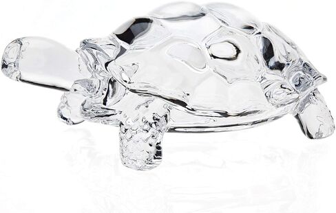 Fengshui Chinese Crystal Turtle, Glass Vastu Tortoise Gift, Turtle Glass Statue Lucky Gift of Good Health - 3 inch in Saudi Arabia