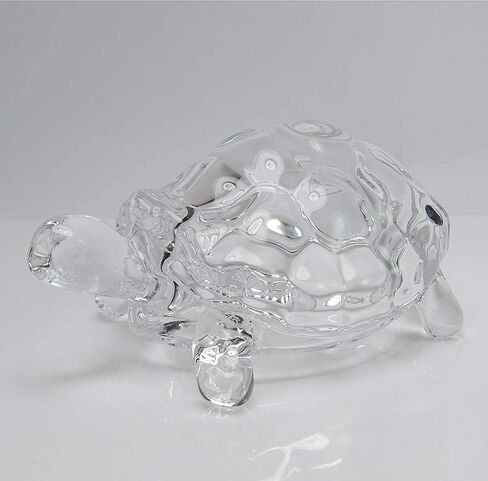 Fengshui Chinese Crystal Turtle, Glass Vastu Tortoise Gift, Turtle Glass Statue Lucky Gift of Good Health - 3 inch in Saudi Arabia