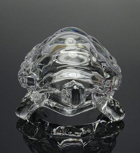 Fengshui Chinese Crystal Turtle, Glass Vastu Tortoise Gift, Turtle Glass Statue Lucky Gift of Good Health - 3 inch in Saudi Arabia