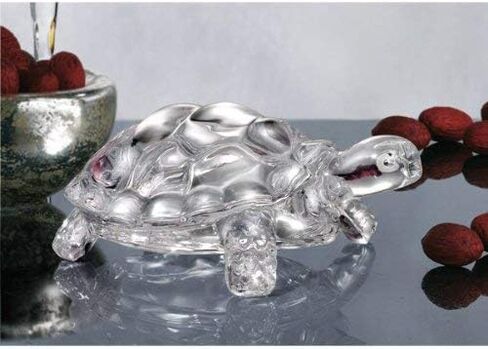 Fengshui Chinese Crystal Turtle, Glass Vastu Tortoise Gift, Turtle Glass Statue Lucky Gift of Good Health - 3 inch in Saudi Arabia