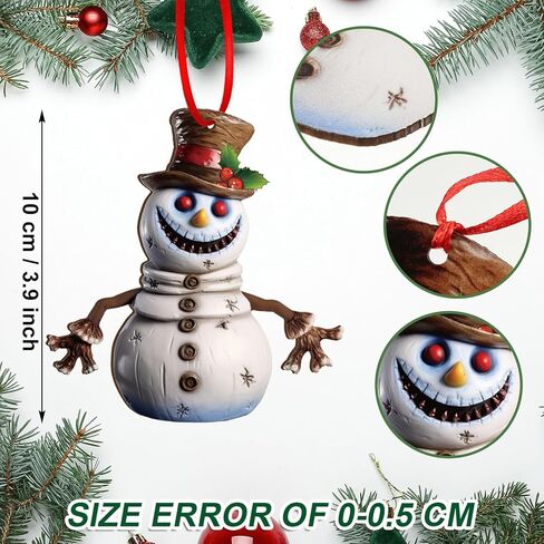 36 جهاز كمبيوتر شخصى نمط الرعب هالوين شجرة عيد الميلاد الحلي الخشبية زينة الزنجبيل رجل زومبي الوحش القاتل ثلج قزم البطريق الأيائل زخرفة الرعب لعيد الميلاد عيد الهالوين شجرة ديكور in Kuwait