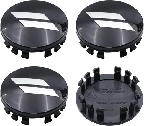 New Custom 4PCS 2 1/2 Inches 63mm // Slants Car Plastic Hub Wheel Center Cap Hubcaps Fit for Charger Challenger 2017-2019 with 20 Inch Wheels 6CZ27DX8AA (black red) in Kuwait