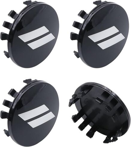 New Custom 4PCS 2 1/2 Inches 63mm // Slants Car Plastic Hub Wheel Center Cap Hubcaps Fit for Charger Challenger 2017-2019 with 20 Inch Wheels 6CZ27DX8AA (black red) in Kuwait