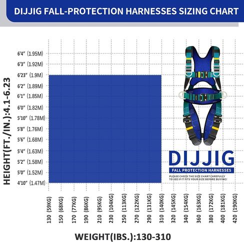 Full Body Protection Safety Harness 5pt Adjustment Safe Comfortable Construction Positioning Extra LongThick Leg Back Padded Push Button Quick Lock Buckle OSHA/ANSI compliant in Saudi Arabia