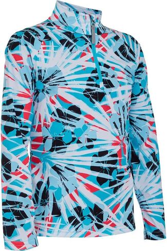 Spyder Girl's Surface Zip T-Neck (Big Kids) Taxi Island XL (18 Big Kid) in Saudi Arabia