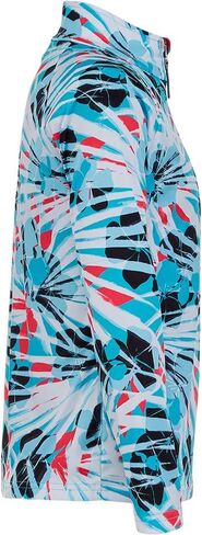 Spyder Girl's Surface Zip T-Neck (Big Kids) Taxi Island XL (18 Big Kid) in Saudi Arabia
