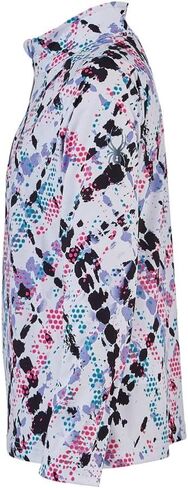 Spyder Girl's Surface Zip T-Neck (Big Kids) Taxi Island XL (18 Big Kid) in Saudi Arabia