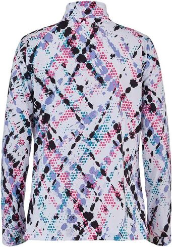 Spyder Girl's Surface Zip T-Neck (Big Kids) Taxi Island XL (18 Big Kid) in Saudi Arabia