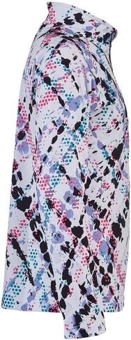 Spyder Girl's Surface Zip T-Neck (Big Kids) Taxi Island XL (18 Big Kid) in Saudi Arabia