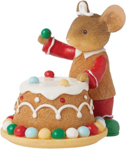 Enesco Tails with Heart Christmas Finishing Touches Miniature Figurine, 1.97 Inch, Multicolor in Saudi Arabia