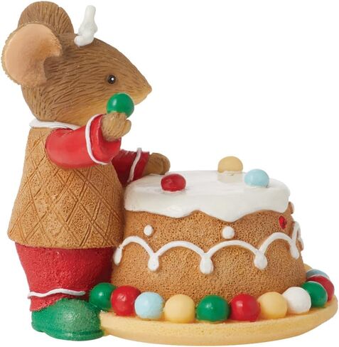 Enesco Tails with Heart Christmas Finishing Touches Miniature Figurine, 1.97 Inch, Multicolor in Saudi Arabia