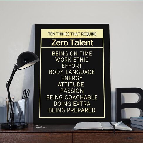 Black Motivational Poster for Office Decor Inspirational Canvas Print Art In This Office We Follow Simple Rules Positive Quotes Wall Decor Modern Artwork for Home Workplace School Classroom Walls in Saudi Arabia