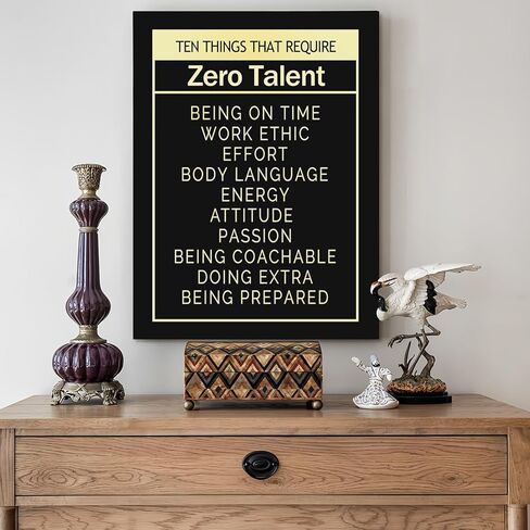 Black Motivational Poster for Office Decor Inspirational Canvas Print Art In This Office We Follow Simple Rules Positive Quotes Wall Decor Modern Artwork for Home Workplace School Classroom Walls in Saudi Arabia