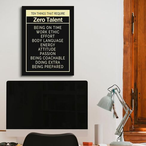 Black Motivational Poster for Office Decor Inspirational Canvas Print Art In This Office We Follow Simple Rules Positive Quotes Wall Decor Modern Artwork for Home Workplace School Classroom Walls in Saudi Arabia