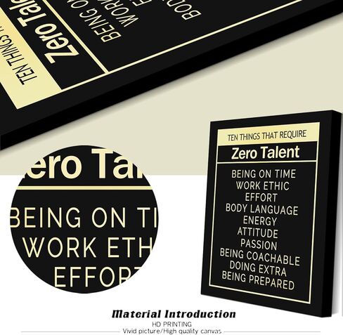 Black Motivational Poster for Office Decor Inspirational Canvas Print Art In This Office We Follow Simple Rules Positive Quotes Wall Decor Modern Artwork for Home Workplace School Classroom Walls in Saudi Arabia