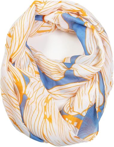 Scarf& Romantic Rose & Flower Spring Fashion Lightweight Versatile Infinity Scarves (Floral Red), One-Size in Saudi Arabia
