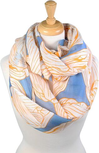 Scarf& Romantic Rose & Flower Spring Fashion Lightweight Versatile Infinity Scarves (Floral Red), One-Size in Saudi Arabia