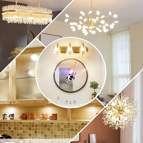 لمبة G4 LED، لمبة G4 ثنائية الدبوس 2 وات 12 فولت، استبدال لمبة هالوجين G4 20 وات، أبيض دافئ 3000 ك، بدون وميض، إضاءة الثريا/إضاءة المناظر الطبيعية/إضاءة الميكروويف (6 عبوات) in Saudi Arabia