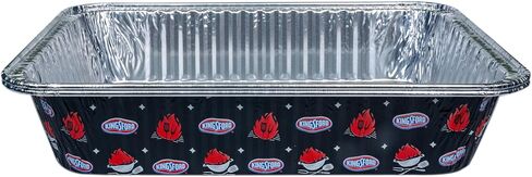 Kingsford Heavy Duty All-Purpose Aluminum Pans, With Printed Kinsgford Design on Sides 2 Pack | Disposable Aluminum Foil Pans Ideal for Cooking, Baking, Steaming, Grilling, & Smoking in Saudi Arabia