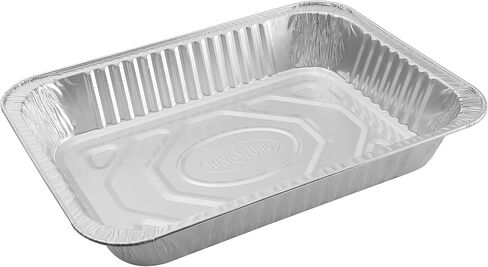 Kingsford Heavy Duty All-Purpose Aluminum Pans, With Printed Kinsgford Design on Sides 2 Pack | Disposable Aluminum Foil Pans Ideal for Cooking, Baking, Steaming, Grilling, & Smoking in Saudi Arabia