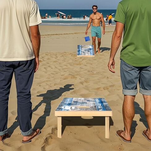 مجموعة ألواح ثقب الذرة الفاخرة من الخشب الصلب، اختر ألعاب ثقب الذرة مقاس 4 × 2 بوصة أو 3 × 2 بوصة للبالغين، تتضمن مجموعة من 8 أكياس رمي ثقب الذرة مع حقيبة حمل، وألعاب العشب للبالغين والعائلة في الهواء الطلق in Kuwait