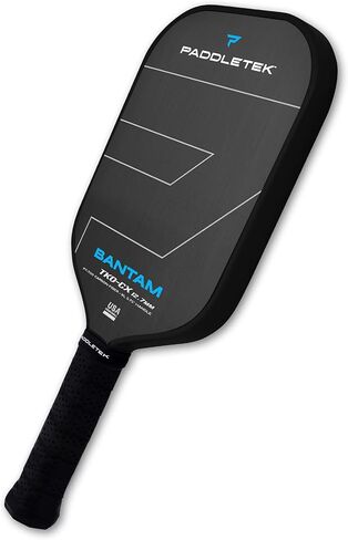 Paddletek Bantam TKO-CX 12.7mm Pickleball Paddles with Polymer Honeycomb Core - Unidirectional Carbon Fiber – Torsional Weighting & High Tack Performance Grip - USAPA Approved - 5.75 Inch Handle in Saudi Arabia