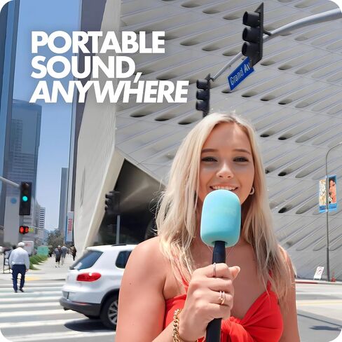 محول ميكروفون Movo WMX-HM اللاسلكي للمقابلات - متوافق مع ميكروفون DJI، Rode Wireless GO، Hollyland Lark، والمزيد - يعمل مع أنظمة لاسلكية صغيرة وWMX-2 - حامل ميكروفون محمول باليد in Kuwait