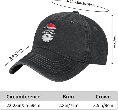 Christmas Baseball Cap Christmas Hat for Men Women Unisex Adult Vintage Adjustable Hats in Saudi Arabia