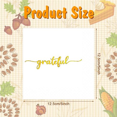 100 Packs Thanksgiving Napkins Disposable Thankful Grateful Blessed Decoration Napkins Fall Cocktail Beverage Hand Paper Towels for Thanksgiving Party Supplies Tableware Decor,5 x 5 Inchinches in Saudi Arabia
