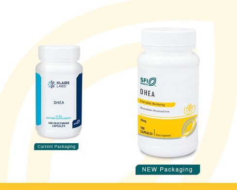Klaire Labs DHEA 10mg - Dehydroepiandrosterone Derived from Wild Yam - Micronized for Superior Absorption - Soy-Free, Hypoallergenic Supplement for Men & Women (100 Capsules) in Saudi Arabia
