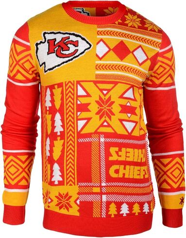 FOCO NFL Patches Ugly Sweater in Kuwait