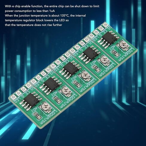 LED Driver Board, 30 to 1500MA Adjustable Constant Current Driver with Integrated Design, Temperature Regulation & Adjustable Output Current, for 3. 3.7V 4.5V 5V 6V LED Driver in Saudi Arabia