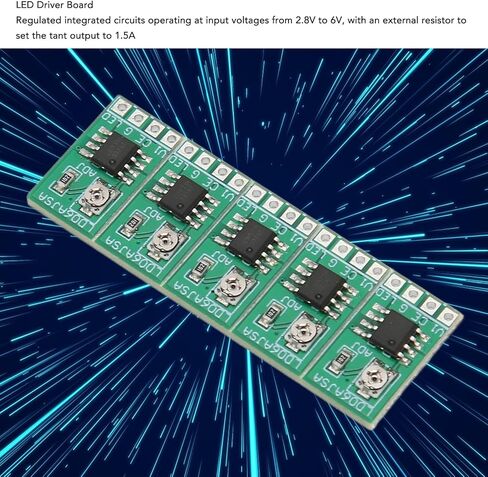 LED Driver Board, 30 to 1500MA Adjustable Constant Current Driver with Integrated Design, Temperature Regulation & Adjustable Output Current, for 3. 3.7V 4.5V 5V 6V LED Driver in Saudi Arabia
