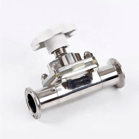 1.5 في صمام الحجاب الحاجز، صمام Triclamp من الفولاذ المقاوم للصدأ، EPDM PTFE، ختم راتنج السيليكون للتحكم في السوائل فائقة النقاء الكاشطة المسببة للتآكل، صمام مزورة ثلاثي المشبك in Kuwait