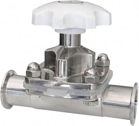 1.5 في صمام الحجاب الحاجز، صمام Triclamp من الفولاذ المقاوم للصدأ، EPDM PTFE، ختم راتنج السيليكون للتحكم في السوائل فائقة النقاء الكاشطة المسببة للتآكل، صمام مزورة ثلاثي المشبك in Kuwait