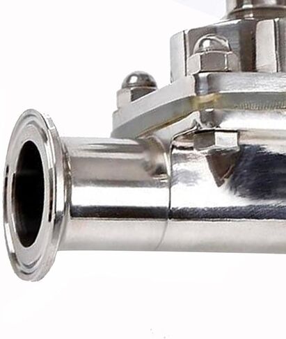 1.5 في صمام الحجاب الحاجز، صمام Triclamp من الفولاذ المقاوم للصدأ، EPDM PTFE، ختم راتنج السيليكون للتحكم في السوائل فائقة النقاء الكاشطة المسببة للتآكل، صمام مزورة ثلاثي المشبك in Kuwait