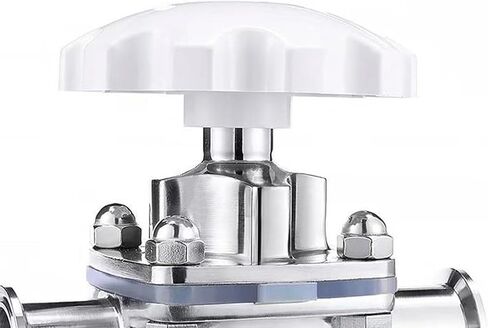 1.5 في صمام الحجاب الحاجز، صمام Triclamp من الفولاذ المقاوم للصدأ، EPDM PTFE، ختم راتنج السيليكون للتحكم في السوائل فائقة النقاء الكاشطة المسببة للتآكل، صمام مزورة ثلاثي المشبك in Kuwait