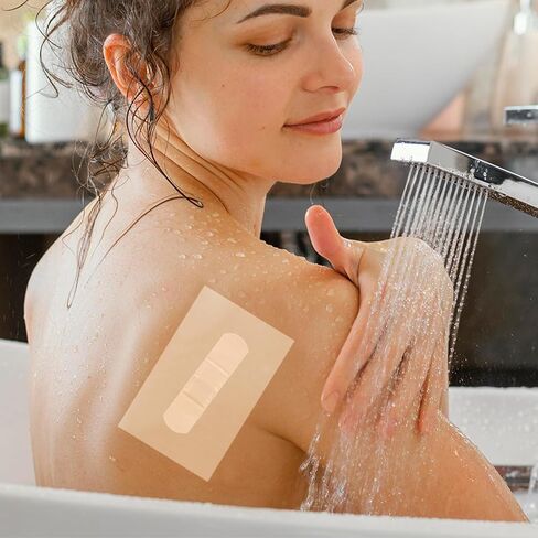 Dohia Transparent Stretch Adhesive Bandage Film Dressing Stretch Adhesive Waterproof Bandage Cover Bandage Film Dressing Clear Shower Protector D1-FST in Kuwait