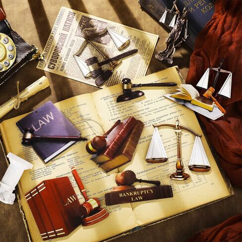 27 قطعة ديكور خشبي لمدرسة الحقوق، موازين معلقة للعدالة، مطرقة وكتل، مجموعة زينة القاضي، مقياس ديكور القانون، زينة للمحامين، موازين العدالة، ديكور لمكتب شجرة عيد الميلاد in Kuwait