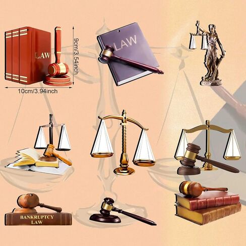 27 قطعة ديكور خشبي لمدرسة الحقوق، موازين معلقة للعدالة، مطرقة وكتل، مجموعة زينة القاضي، مقياس ديكور القانون، زينة للمحامين، موازين العدالة، ديكور لمكتب شجرة عيد الميلاد in Kuwait