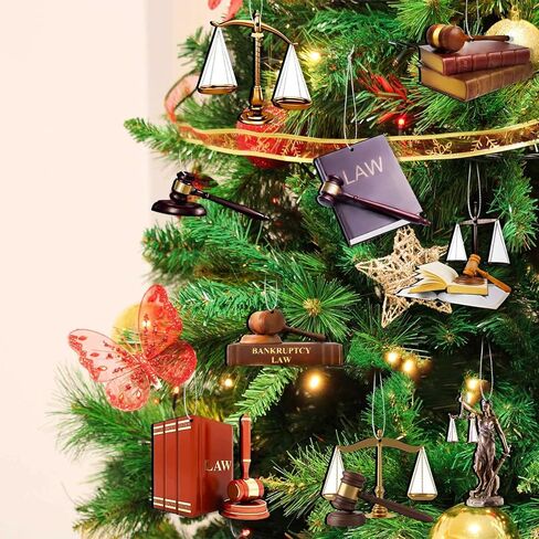 27 قطعة ديكور خشبي لمدرسة الحقوق، موازين معلقة للعدالة، مطرقة وكتل، مجموعة زينة القاضي، مقياس ديكور القانون، زينة للمحامين، موازين العدالة، ديكور لمكتب شجرة عيد الميلاد in Kuwait