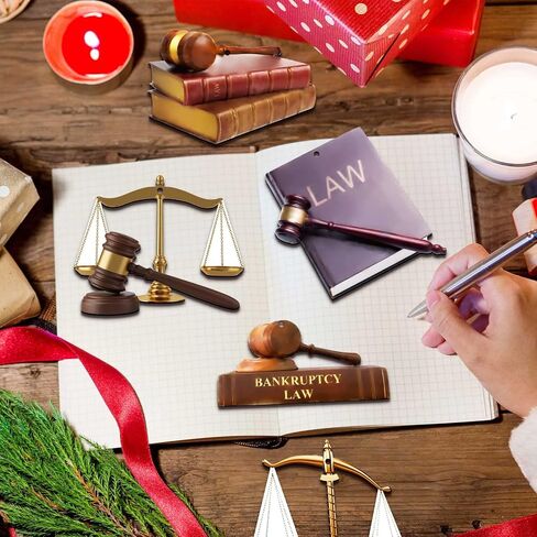 27 قطعة ديكور خشبي لمدرسة الحقوق، موازين معلقة للعدالة، مطرقة وكتل، مجموعة زينة القاضي، مقياس ديكور القانون، زينة للمحامين، موازين العدالة، ديكور لمكتب شجرة عيد الميلاد in Kuwait