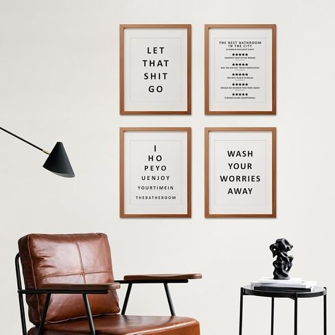 ETVISO Kid Bathroom Decor,Nursery Wall Art Prints,Funny Bathroom Wash Your Hands Signs Prints,Kids Bathroom Wall Art Posters Picture,8x10 Inch Set Of 4 Unframed in Kuwait