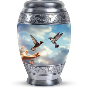 Humming Birds Urns for Human Ashes Adult Female/Male/Men - Hummingbird Urn Small - Burial Urns for Adult Human Ashes - Cremation Urns for Adult Ashes Women, Mini Hummingbird Urn (3inch, 4pc)
