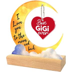Best Daughter Ever Gift,Daughter Birthday Gift,Gift for Daughter from Mom,I Love You Daughter Gifts,Daughter Gifts from Mom,I Love You to the Moon and Back Gift Moon Sign Acrylic Plaque