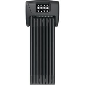 قفل قابل للطي ABUS Bordo 6000C/120 مع حامل قفل SH، قفل مركب من الفولاذ الصلب، قفل دراجة مع رمز مكون من 4 أرقام، مستوى أمان ABUS 10، ملحقات الدراجة، الطول 120 سم