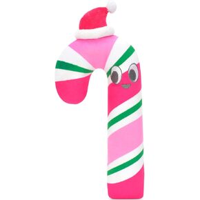iscream Candy Cane Cutie 11" x 6" Embroidered Accent Holiday Pillow
