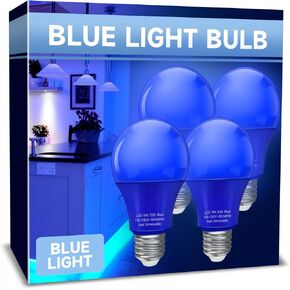 مصابيح الضوء الأحمر والأخضر، 9W A19 LED مصابيح عيد الميلاد، E26 مصابيح الضوء الأحمر مصابيح الضوء الأخضر، ما يعادل 60W، مصابيح الإضاءة الملونة لتزيين الشرفة الخارجية لحفلات الهالوين وعيد الميلاد، 4 عبوات